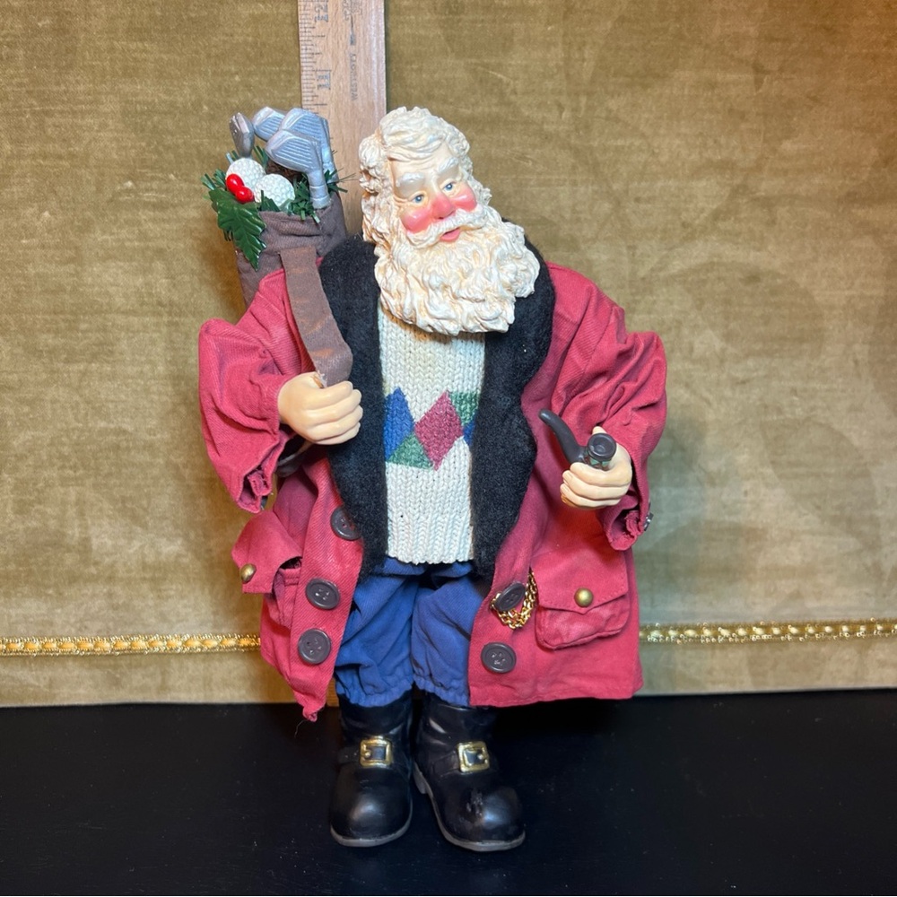 Possible Dreams Christmas Santa Claus Golf Bag Clothique Figurine - Picture 7 of 8
